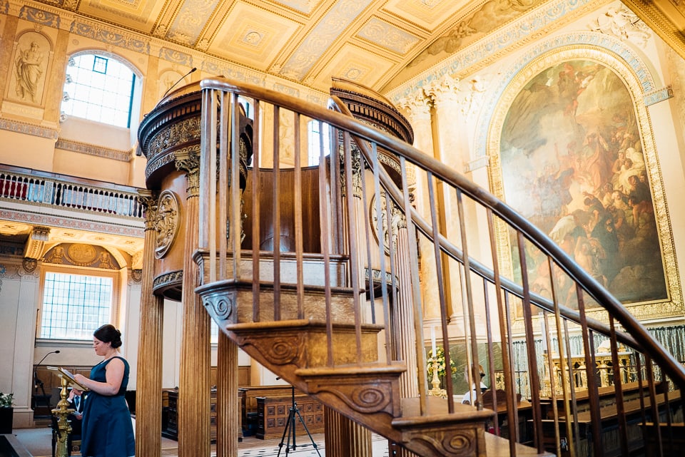 royal naval college library wedding-14
