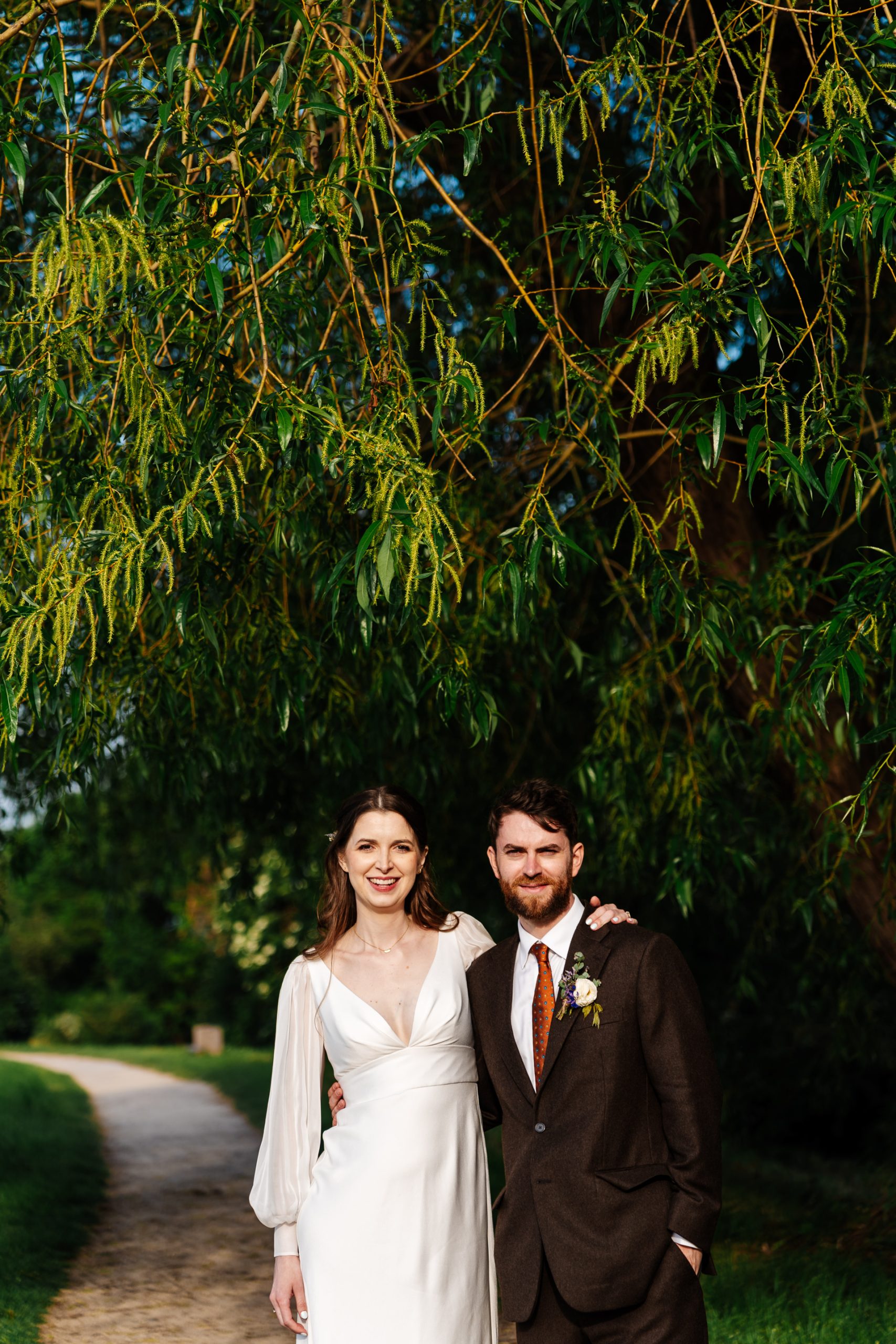 couple getting married at Woodberry wetlands