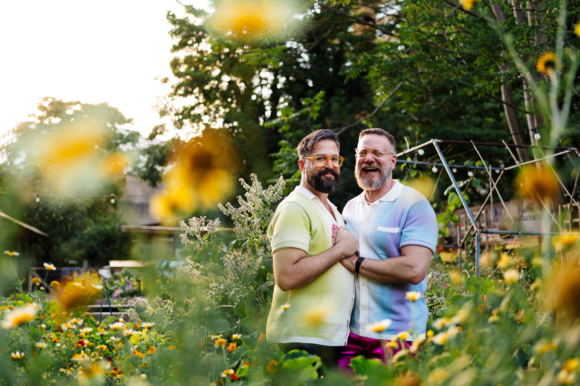 Oasis Farm Waterloo wedding gay couple