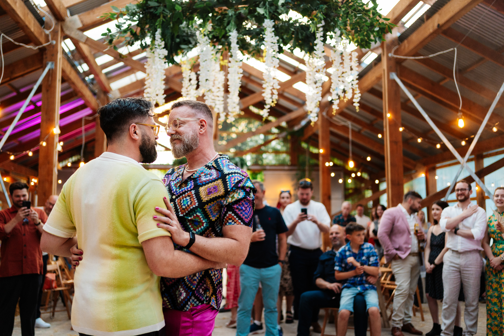 relaxed first dance at Oasis Farm Waterloo