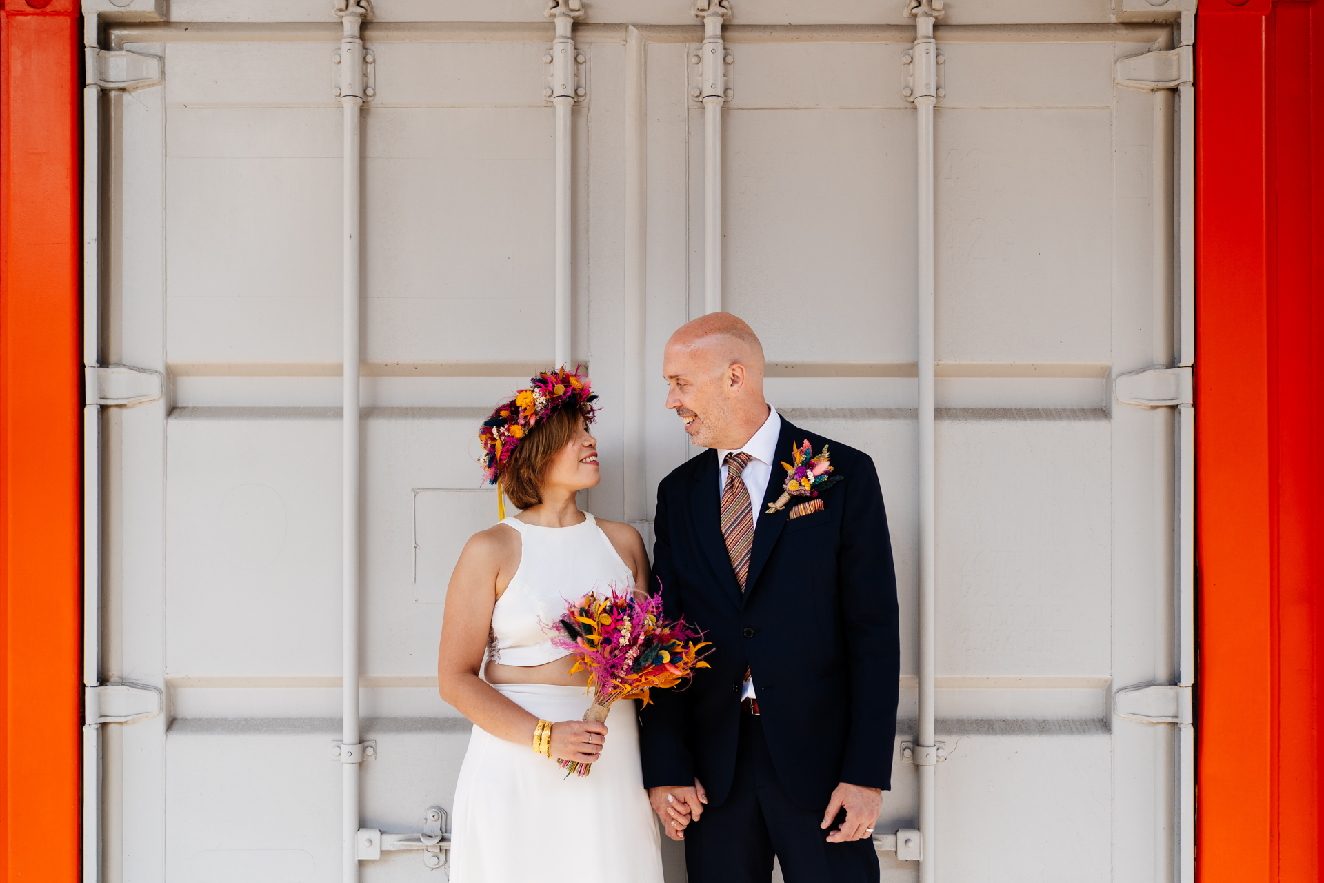trinity buoy wharf couple photos